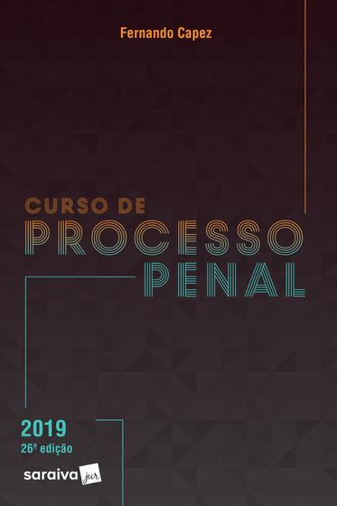 Imagem de Livro - Curso de Processo Penal - 26ª edição de 2019