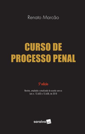 Imagem de Livro - Curso de processo penal - 5ª edição de 2019
