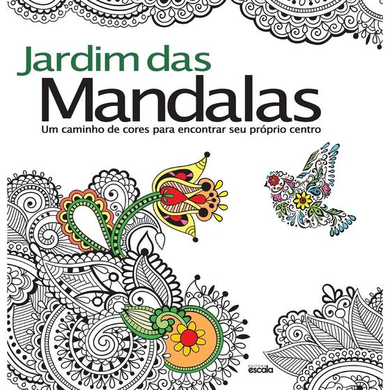 Imagem de Livro de colorir arteterapia jardim das mandalas - antiestresse