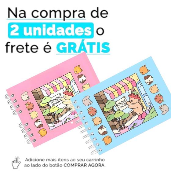 Imagem de Livro De Colorir Bobbie Goods 55 Páginas Desenhos Diferentes Para Pintar Com Canetinhas Marca Texto - Capa Holográfica F