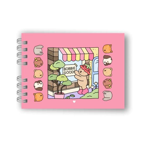 Imagem de Livro De Colorir Bobbie Goods Capa Dura Desenhos 50 Páginas A5 Pintar Canetinhas Caderno Cores