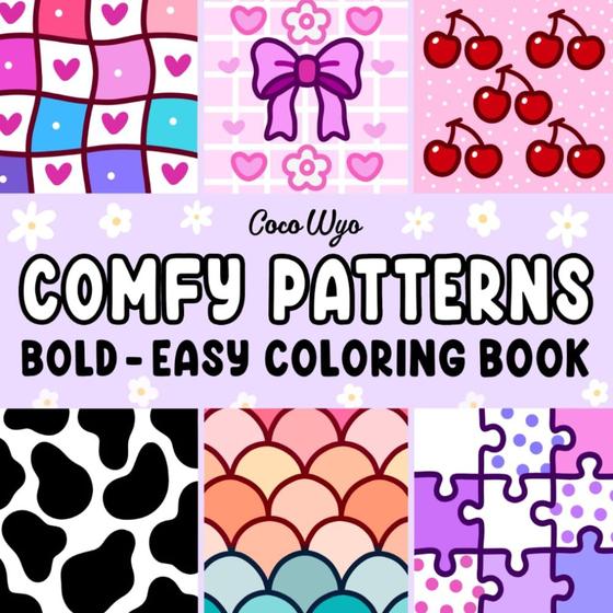 Imagem de Livro de colorir Coco Wyo Comfy Patterns para adultos e crianças