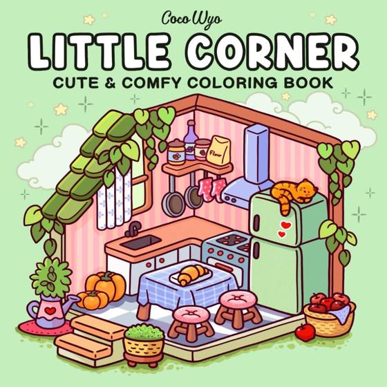 Imagem de Livro de Colorir Coco Wyo LLC: Pequenos Espaços Aconchegantes