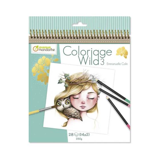 Imagem de Livro de Colorir Coloriage Wild vol3 28 Fls 200x255mm