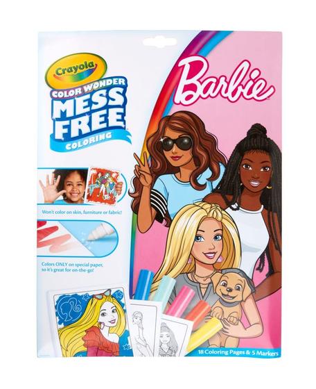 Imagem de Livro de Colorir Crayola Color Wonder Barbie - Para Crianças a partir de 3 Anos