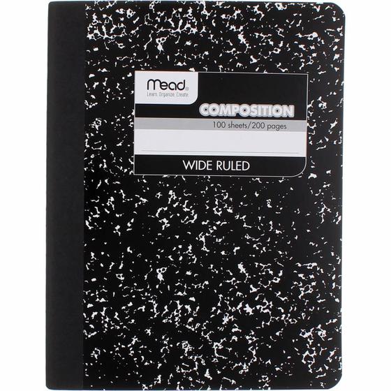 Imagem de Livro de composição Mead Square Deal Black Marble 100 Sheets