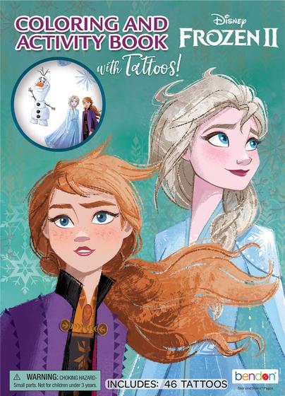 Imagem de Livro de cores e atividades Disney Frozen 2 Anna and Elsa