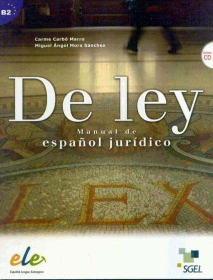 Imagem de Livro - De Ley - Manual De Espanol Juridico