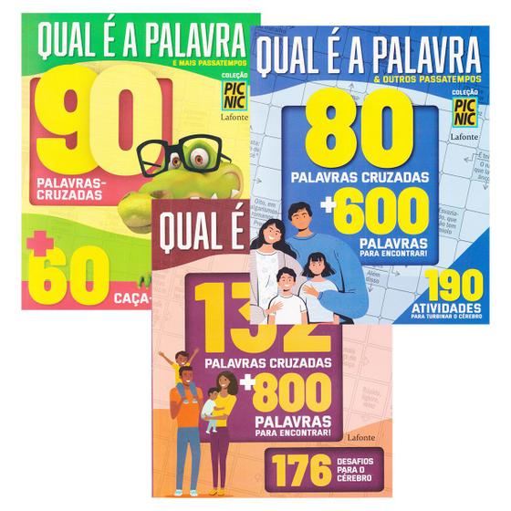 Imagem de Livro de Passatempos Caça Palavras Cruzadas + 500 Desafios