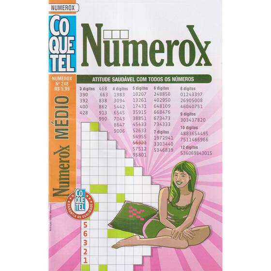 Livro de Passatempos Coquetel Coletânea Numerox 48 Páginas - Livros de ...