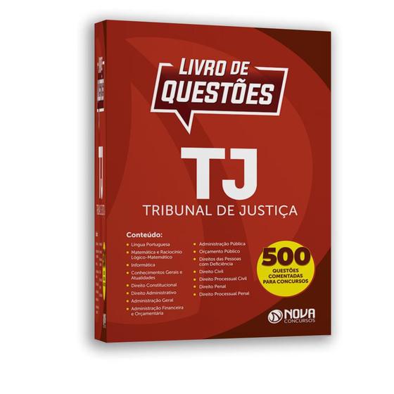 Imagem de Livro de Questões TJ  Tribunal de Justiça 2019