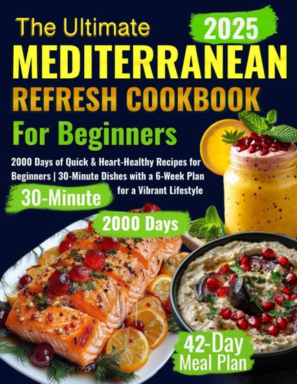 Imagem de Livro de receitas The Ultimate Mediterranean Refresh 2000 Recipes