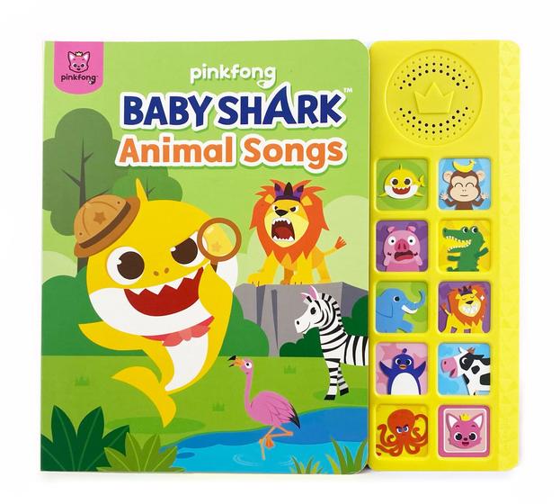 Imagem de Livro de Sons Pinkfong Baby Shark Animal Songs - 10 Botões