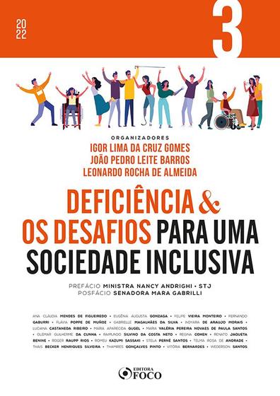 Imagem de Livro - DEFICIÊNCIA & OS DESAFIOS PARA UMA SOCIEDADE INCLUSIVA - VOL 3 - 1ª ED - 2022