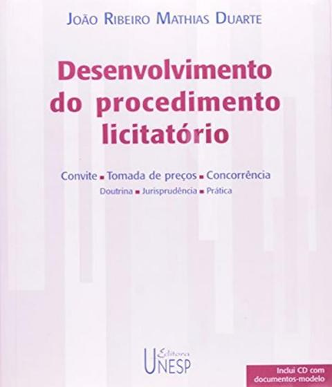 Imagem de Livro - Desenvolvimento do procedimento licitatório (com CD)