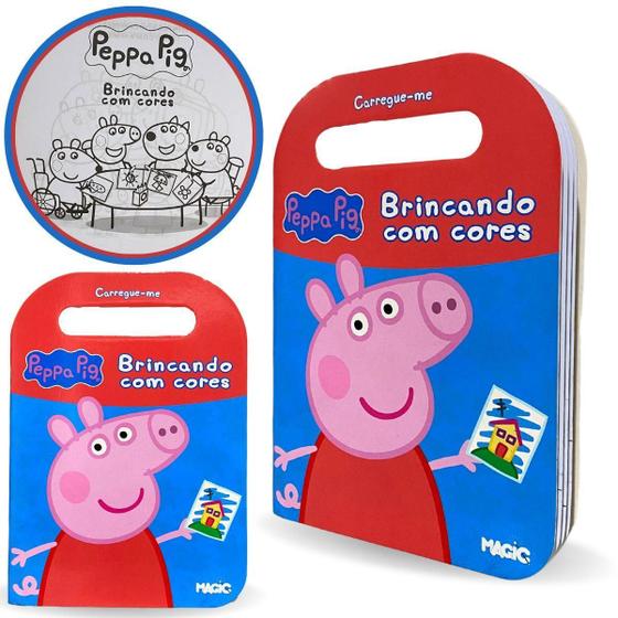 Imagem de Livro Didático Peppa Pig Brincando com Cores - 23cm