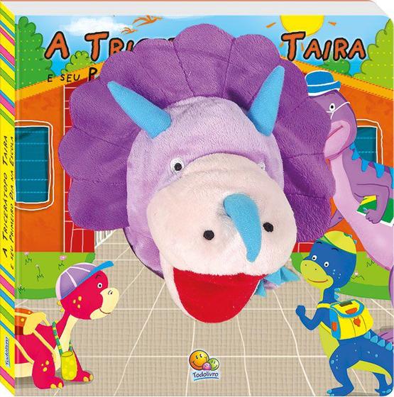 Imagem de Livro - Dino-fantoches: triceratopo Taira e seu 1º dia na escola