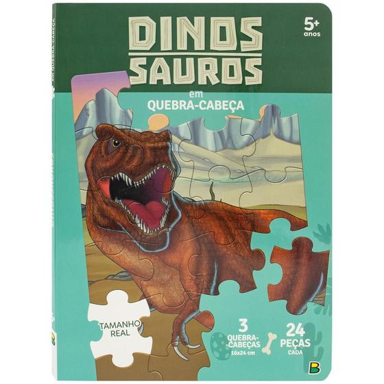 Imagem de Livro - Dinossauros em Quebra-Cabeça