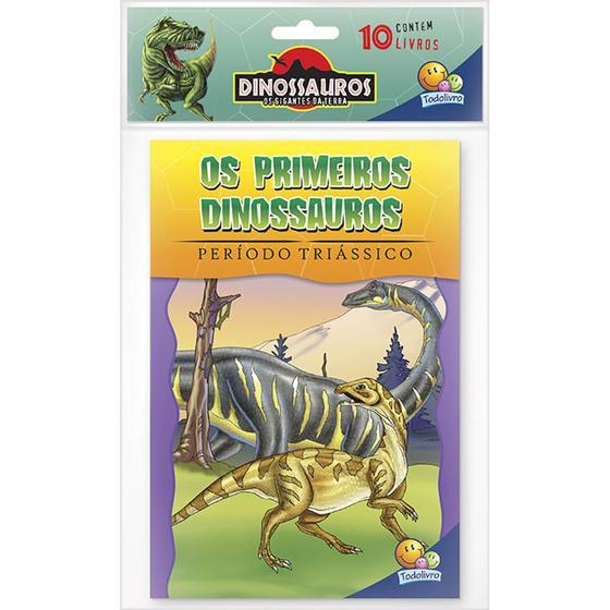 Imagem de Livro - Dinossauros. Os gigantes da Terra - Kit c/10 Und.