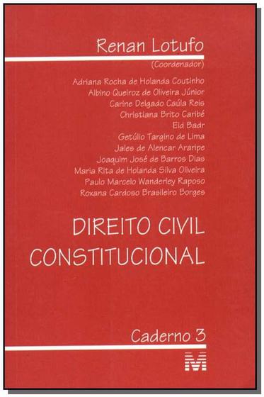 Imagem de Livro - Direito civil constitucional - 1 ed./2002