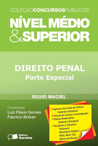 Imagem de Livro - Direito penal - parte especial: Nível médio e superior - 1ª edição de 2013