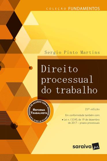 Imagem de Livro - Direito processual do trabalho - 21ª edição de 2018