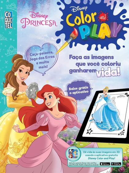 Imagem de Livro Disney Color and Play - livro interativo de colorir e atividades - Com Aplicativo - COQUETEL