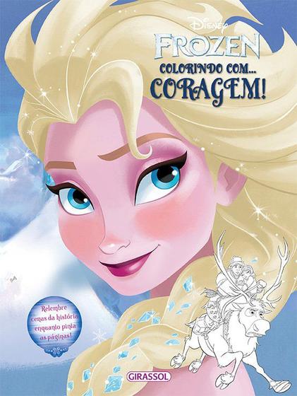 Imagem de Livro - Disney - Frozen - colorindo com - coragem