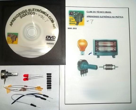 Imagem de Livro,DVD aula e kit. Transformadores e Fontes V7  