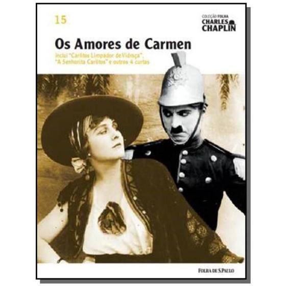 Imagem de Livro/DVD Coleção Folha Charles Chaplin Vol. 15 Os Amores de Carmen Inclui "Carlitos Limpador de Vidraças" e Outros