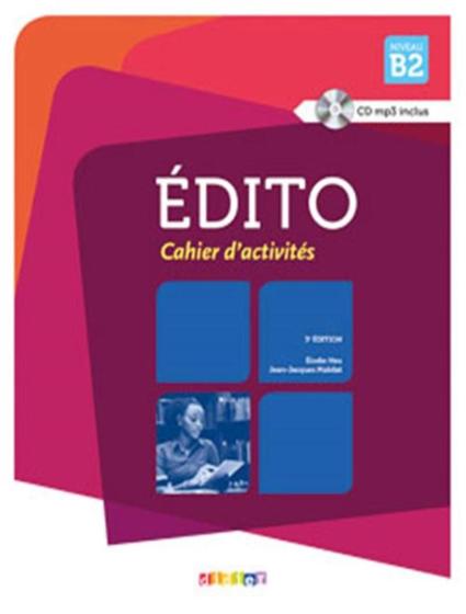 Imagem de Livro - Edito b2 - cahier + cd mp3 - 3eme ed