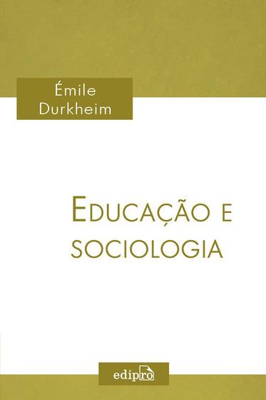 Imagem de Livro - Educação e Sociologia