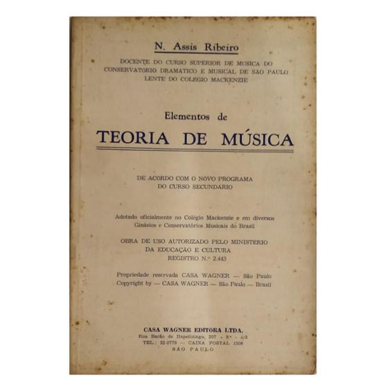 Imagem de Livro elementos de teoria de música novo programa do curso secundário n.assis ribeiro ( estoque antigo )