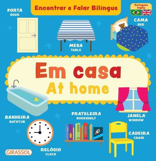 Imagem de Livro - Em Casa / At Home - Encontrar e Falar Bilíngue