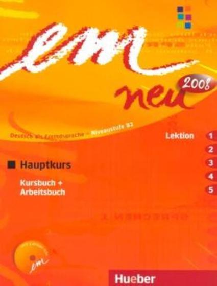 Imagem de Livro - Em neu 2008 hauptkurs (b2) - kb + ab - lektion 1-5 + audio cd ab