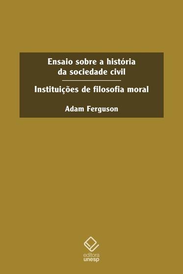 Imagem de Livro - Ensaio sobre a história da sociedade civil