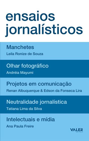 Imagem de Livro - Ensaios jornalísticos