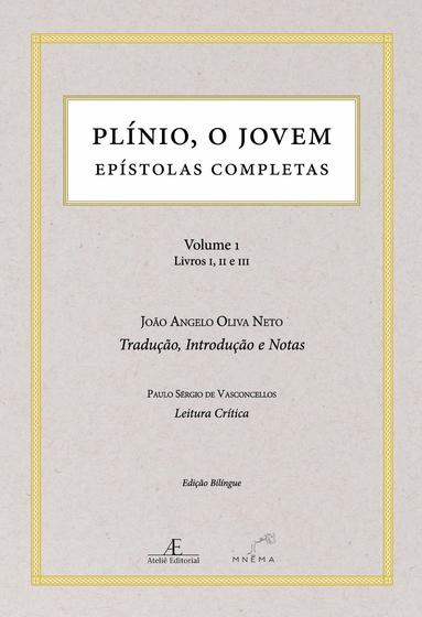 Imagem de Livro - Epístolas v. 1 - Plínio, o Jovem