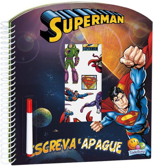 Imagem de Livro - Escreva e apague licenciados: Superman