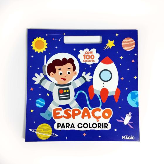 Imagem de Livro - Espaço para colorir - com 100 adesivos