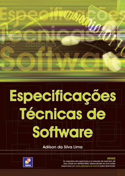 Imagem de Livro - Especificações técnicas de software