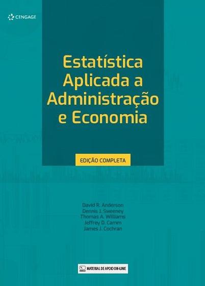 Imagem de Livro - Estatística Aplicada a Administração e Economia