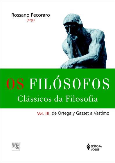 Imagem de Livro - Filósofos - Clássicos da filosofia vol. III