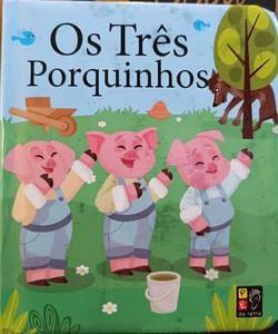 Imagem de Livro Físico Infantil Cartonado Série Contos Almofadados: Os Três Porquinhos - Editora Pé da Letra