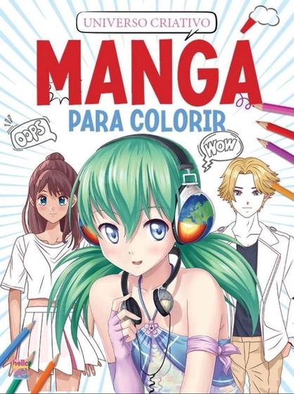 Imagem de Livro Físico Mangá Para Colorir: Universo Colorido - Editora Pé da Letra