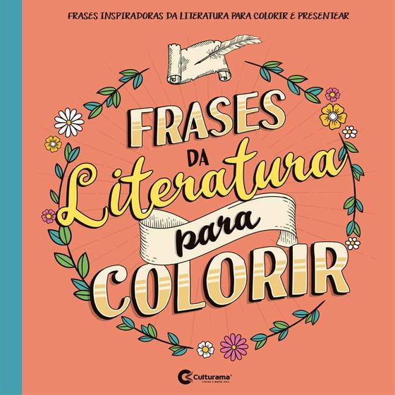 Imagem de Livro frases da literatura para colorir - lettering para colorir