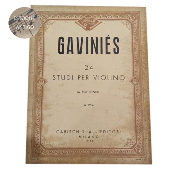 Imagem de Livro gaviniés 24 studi per violino a. poltronieri (estoque antigo)