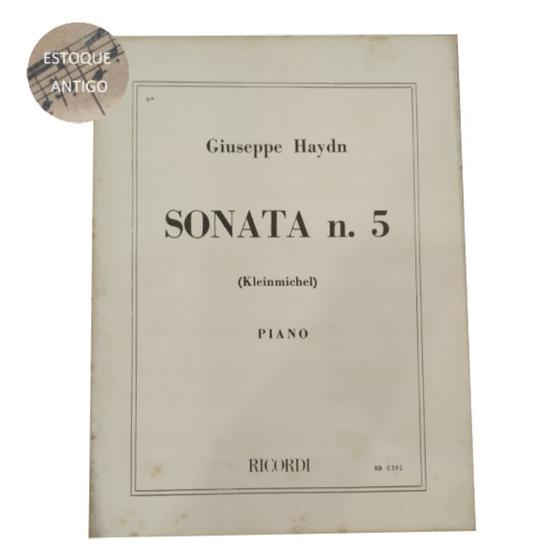 Imagem de Livro giuseppe haydn sonata n.5 kleinmichel piano ricordi (estoque antigo)