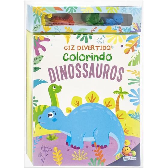 Imagem de Livro - Giz Divertido! Colorindo Dinossauros