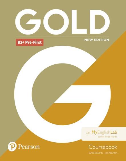 Imagem de Livro - Gold B1+ Pre-First New Edition Coursebook with MyEnglishLab